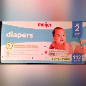 Meijer Size 2 Baby Diapers